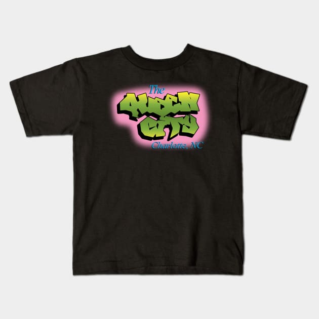 The Queen City is Fresh Kids T-Shirt by Mikewirthart